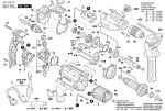 Bosch 3 601 A9C 760 GSB 21-2 RCT Percussion Drill 110 V / GB Spare Parts GSB21-2RCT